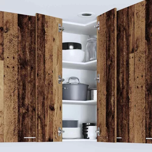  Függő szekrény Riga Sonoma tölgy és fehér 57 x 57 x 100 cm