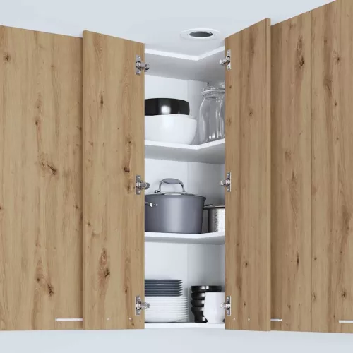  Függő szekrény Riga Sonoma tölgy és fehér 57 x 57 x 100 cm