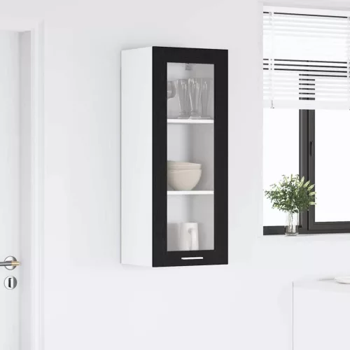  Függő szekrény Riga Fekete tölgy 40 x 31 x 100 cm Faanyag