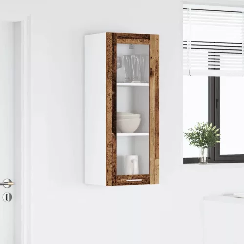  Függő szekrény polcokkal Riga Öreg fa 40 x 31 x 100 cm Faanyag