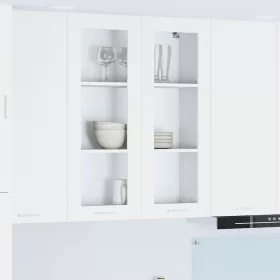    Függő szekrény polcokkal Riga Fehér 80 x 31 x 100 cm Faanyag