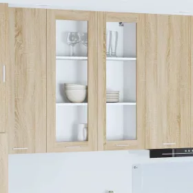    Függő szekrény Riga Sonoma tölgy 80 x 31 x 100 cm Faanyag