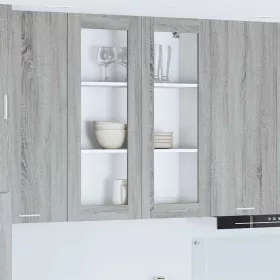    Függő szekrény Riga Szürke Sonoma 80 x 31 x 100 cm Faanyag