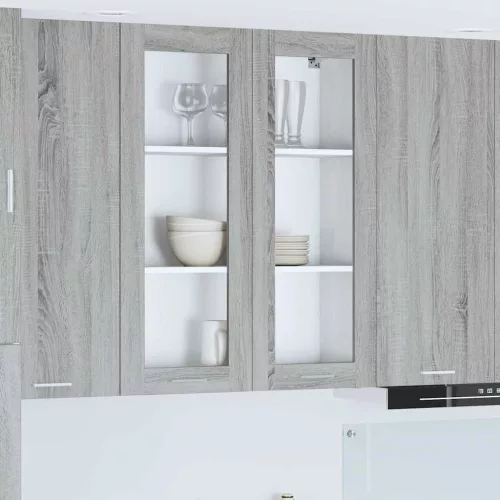  Függő szekrény Riga Szürke Sonoma 80 x 31 x 100 cm Faanyag