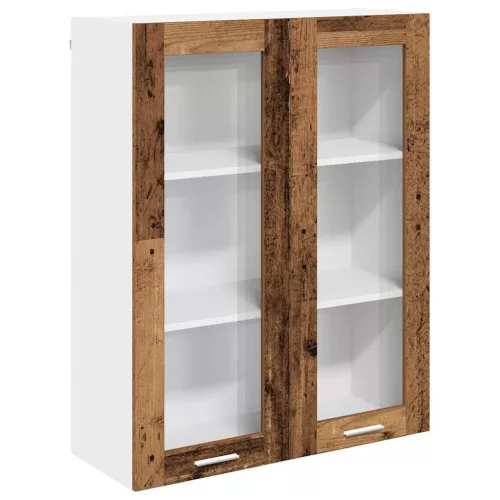  Függő szekrény polcokkal Riga Öreg fa 80 x 31 x 100 cm Faanyag