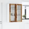  Függő szekrény polcokkal Riga Öreg fa 80 x 31 x 100 cm Faanyag