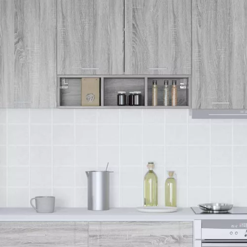  Függő szekrény Riga Szürke Sonoma 20 x 29,5 x 80 cm Faanyag