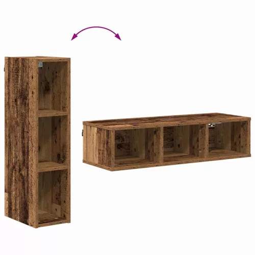  Függő szekrény polcokkal Riga Öreg fa 20 x 29,5 x 80 cm Faanyag