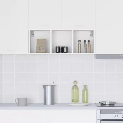  Függő szekrény polcokkal Riga Fehér 30 x 29,5 x 80 cm Faanyag