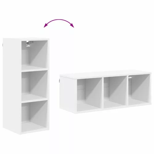  Függő szekrény polcokkal Riga Fehér 30 x 29,5 x 80 cm Faanyag