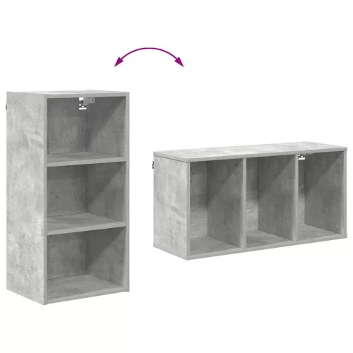  Függő szekrény Riga Beton Szürke 40 x 29,5 x 80 cm Faanyag