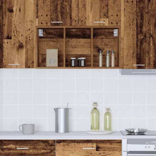  Függő szekrény polcokkal Riga Öreg fa 40 x 29,5 x 80 cm Faanyag