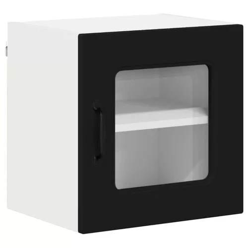  Fali konyhaszekrény 2 pcs Fekete 40 x 31 x 40 cm Faanyag