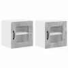  Fali konyhaszekrény 2 pcs Beton Szürke 40 x 31 x 40 cm Faanyag