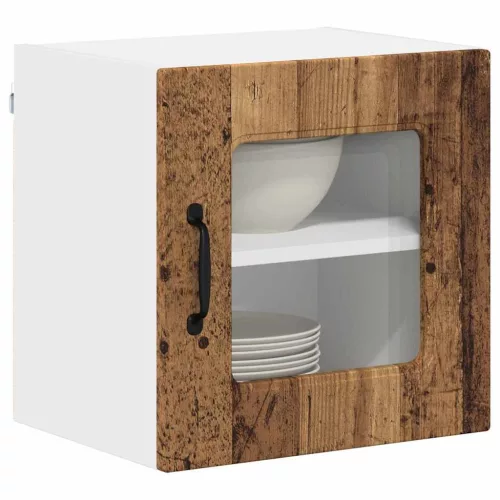  Fali konyhaszekrény 2 pcs Öreg fa 40 x 31 x 40 cm Faanyag