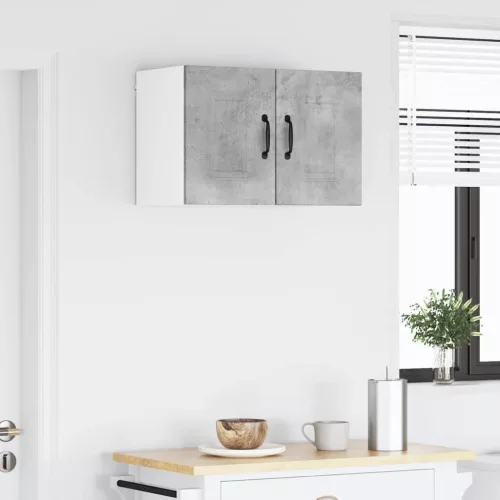  Fali konyhaszekrény 2 pcs Beton Szürke 30 x 31 x 40 cm Faanyag