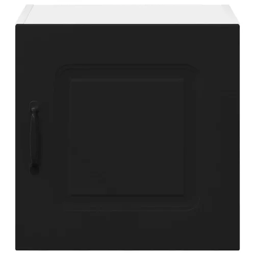  Fali konyhaszekrény polcokkal Fekete 40 x 31 x 40 cm Faanyag