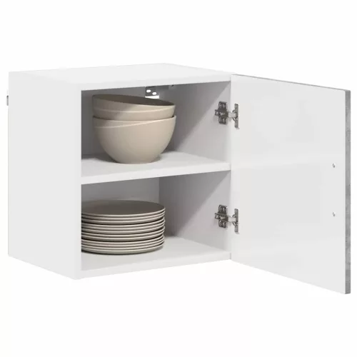  Fali konyhaszekrény 2 pcs Beton Szürke 40 x 31 x 40 cm Faanyag