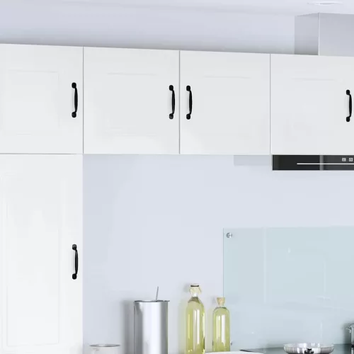  Fali konyhaszekrény 2 pcs Magas Fényű Fehér 40 x 31 x 40 cm