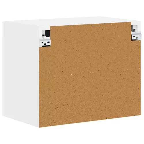  Fali konyhaszekrény Magas Fényű Fehér 50 x 31 x 40 cm Faanyag
