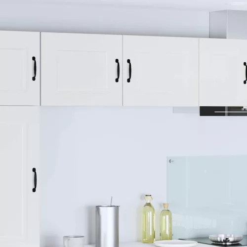  Fali konyhaszekrény 2 pcs Magas Fényű Fehér 50 x 31 x 40 cm