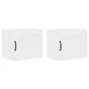  Fali konyhaszekrény 2 pcs Magas Fényű Fehér 50 x 31 x 40 cm