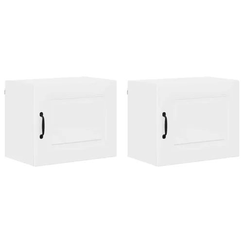  Fali konyhaszekrény 2 pcs Magas Fényű Fehér 50 x 31 x 40 cm