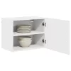  Fali konyhaszekrény 2 pcs Magas Fényű Fehér 50 x 31 x 40 cm