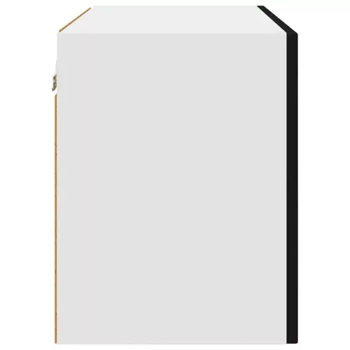  Fali konyhaszekrény polcokkal Fekete 60 x 31 x 40 cm Faanyag