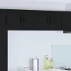  Fali konyhaszekrény 2 pcs Fekete 60 x 31 x 40 cm Faanyag