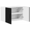 Fali konyhaszekrény 2 pcs Fekete 60 x 31 x 40 cm Faanyag