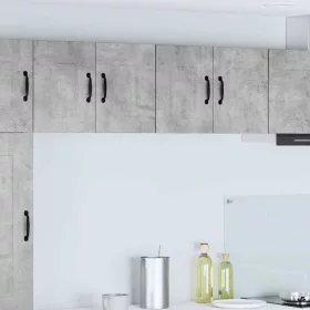    Fali konyhaszekrény 2 pcs Beton Szürke 60 x 31 x 40 cm Faanyag