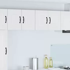    Fali konyhaszekrény 2 pcs Magas Fényű Fehér 60 x 31 x 40 cm