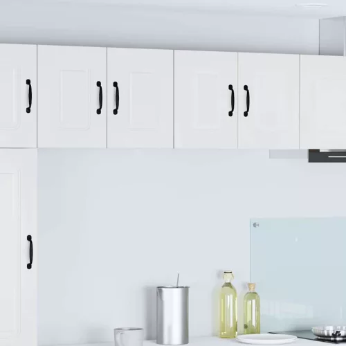  Fali konyhaszekrény 2 pcs Magas Fényű Fehér 60 x 31 x 40 cm