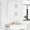  Fali konyhaszekrény 2 pcs Magas Fényű Fehér 60 x 31 x 40 cm