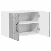  Fali konyhaszekrény 2 pcs Szürke Sonoma 60 x 31 x 40 cm Faanyag