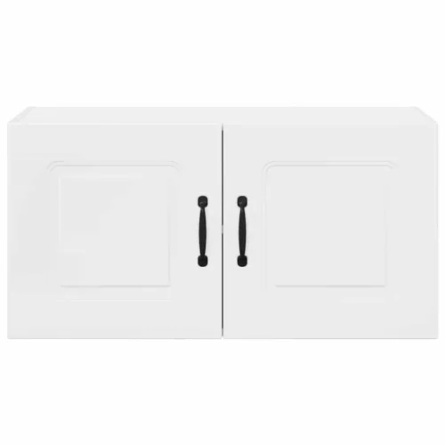  Fali konyhaszekrény Magas Fényű Fehér 80 x 31 x 40 cm Faanyag