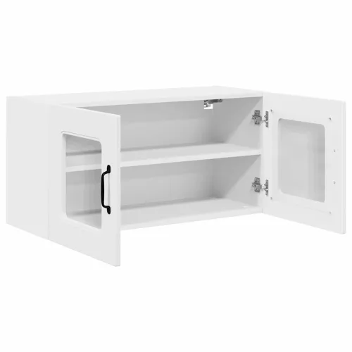  Fali konyhaszekrény polcokkal Fehér 80 x 31 x 40 cm Faanyag