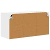  Fali konyhaszekrény polcokkal Fehér 80 x 31 x 40 cm Faanyag
