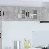  Fali konyhaszekrény Beton Szürke 80 x 31 x 40 cm Faanyag