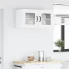  Fali konyhaszekrény Magas Fényű Fehér 80 x 31 x 40 cm Faanyag