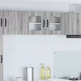  Fali konyhaszekrény Szürke Sonoma 80 x 31 x 40 cm Faanyag