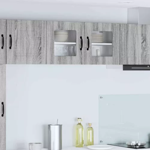  Fali konyhaszekrény Szürke Sonoma 80 x 31 x 40 cm Faanyag