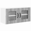  Fali konyhaszekrény Szürke Sonoma 80 x 31 x 40 cm Faanyag