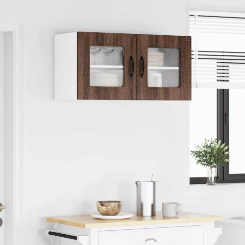  Fali konyhaszekrény ajtóval Barna Tölgy 80 x 31 x 40 cm Faanyag