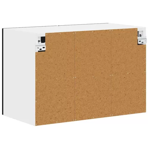  Fali konyhaszekrény polcokkal Fekete 60 x 31 x 40 cm Faanyag