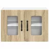  Fali konyhaszekrény 2 pcs Sonoma tölgy 60 x 31 x 40 cm Faanyag