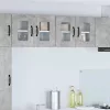  Fali konyhaszekrény 2 pcs Beton Szürke 60 x 31 x 40 cm Faanyag