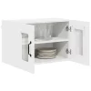  Fali konyhaszekrény 2 pcs Magas Fényű Fehér 60 x 31 x 40 cm