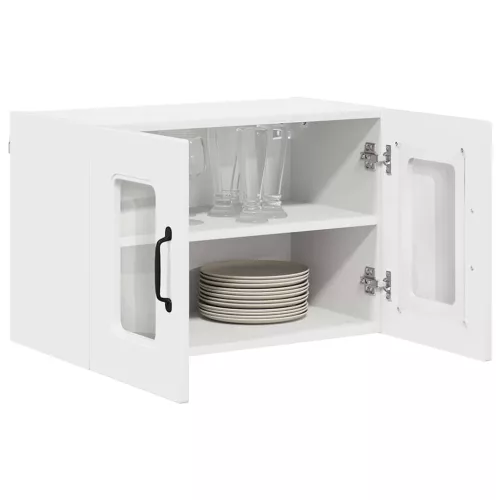  Fali konyhaszekrény 2 pcs Magas Fényű Fehér 60 x 31 x 40 cm